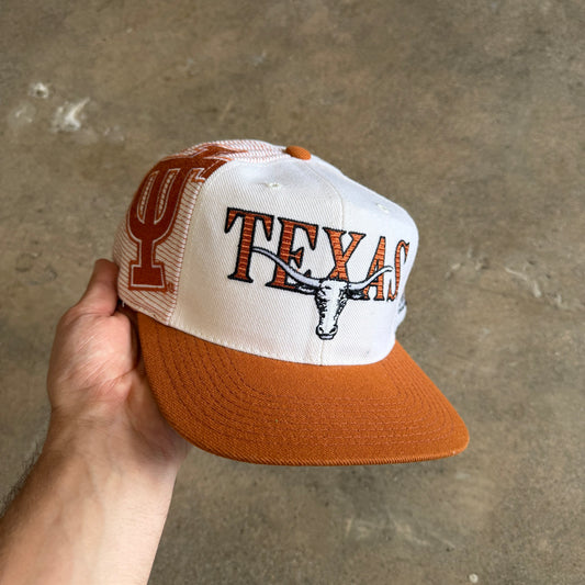 90s White Texas Longhorns Sports Specialties Snapback Hat 5774