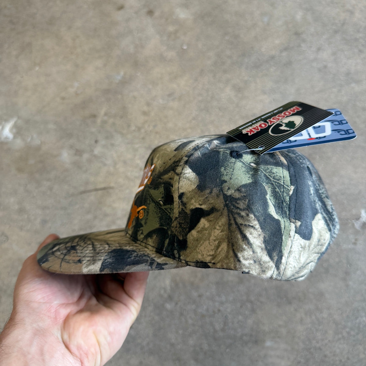00s Mossy Oak Camo Texas Longhorns Snapback Hat 5805