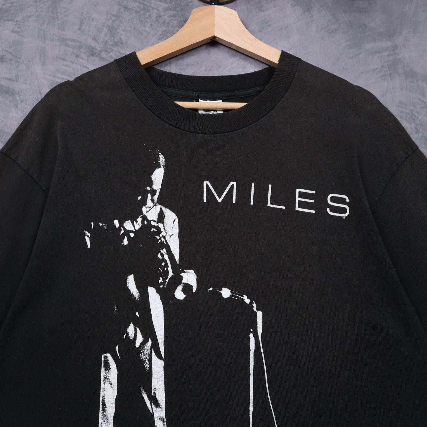 1992 Black Miles Davis Portrait Shirt 4939