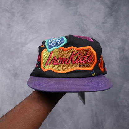 1996 Black Iron Kids Bread USA Olympics Snapback Hat 5616