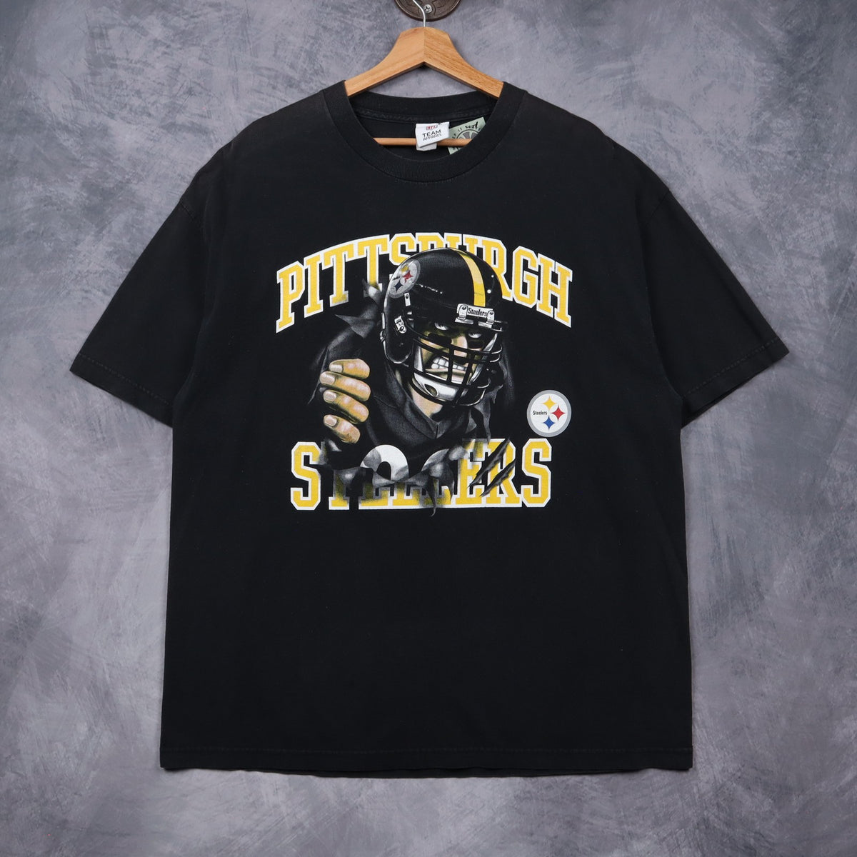00s Black Pittsburgh Steelers Shirt 6766