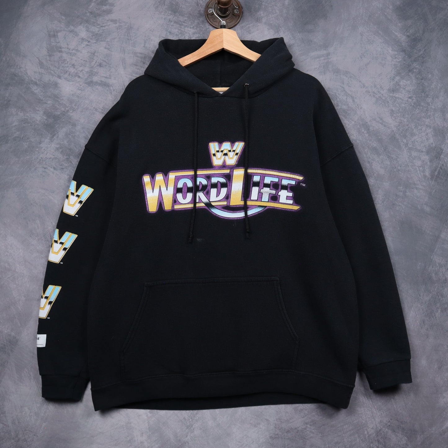 00s Black John Cena Word Life WWE Hoodie 5114