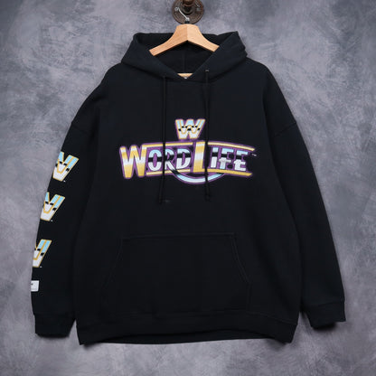 00s Black John Cena Word Life WWE Hoodie 5114