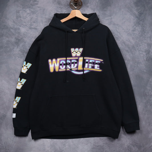 00s Black John Cena Word Life WWE Hoodie 5114