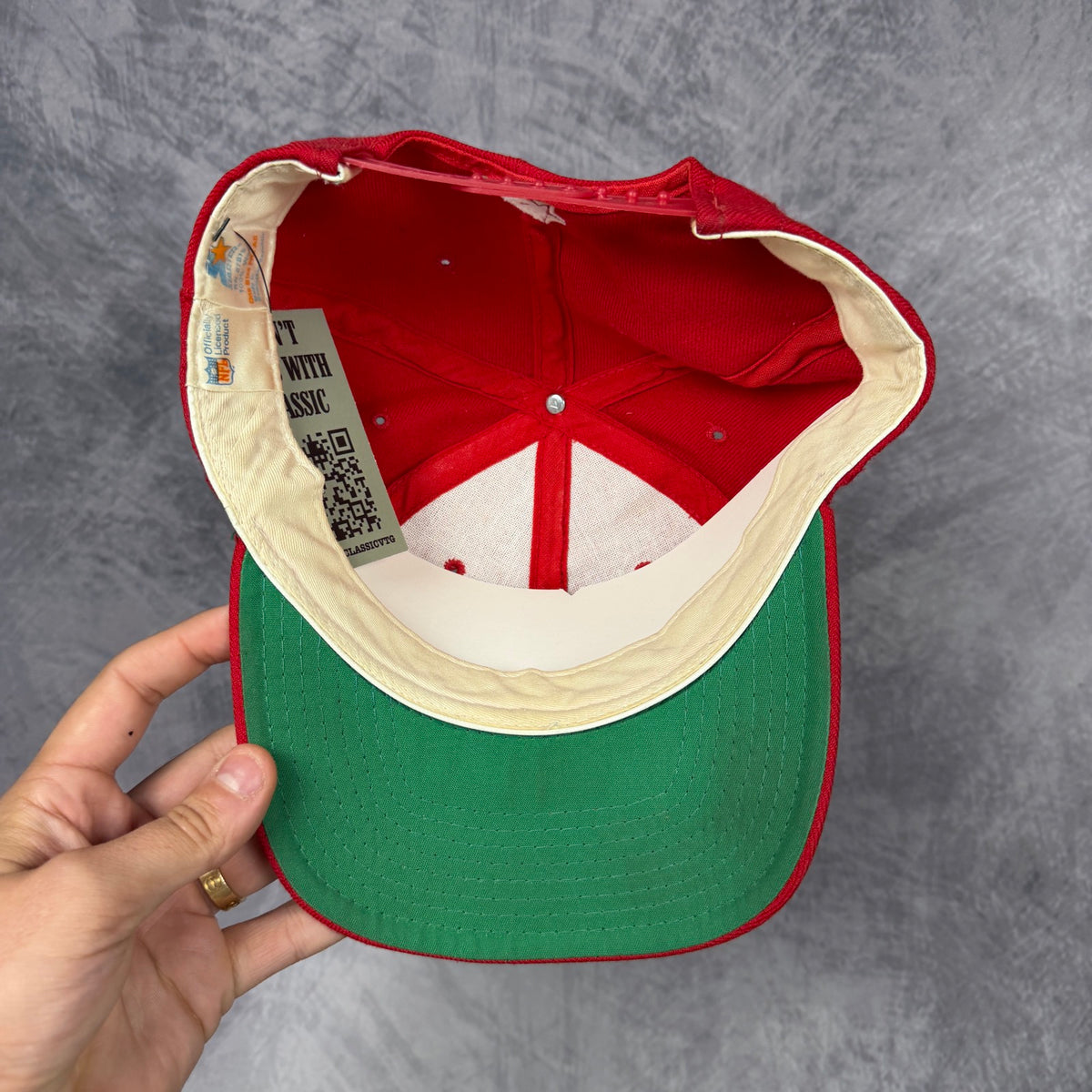 90s Red Buffalo Bills Starter Snapback Hat 6887