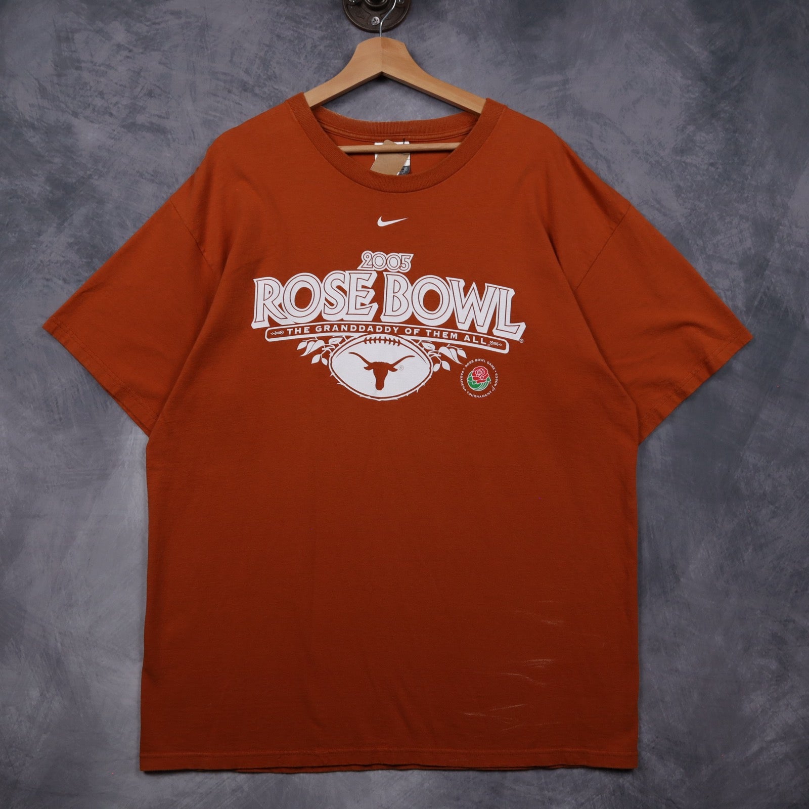 2005 Burnt Orange Rose Bowl Texas Longhorns Nike Shirt 5850
