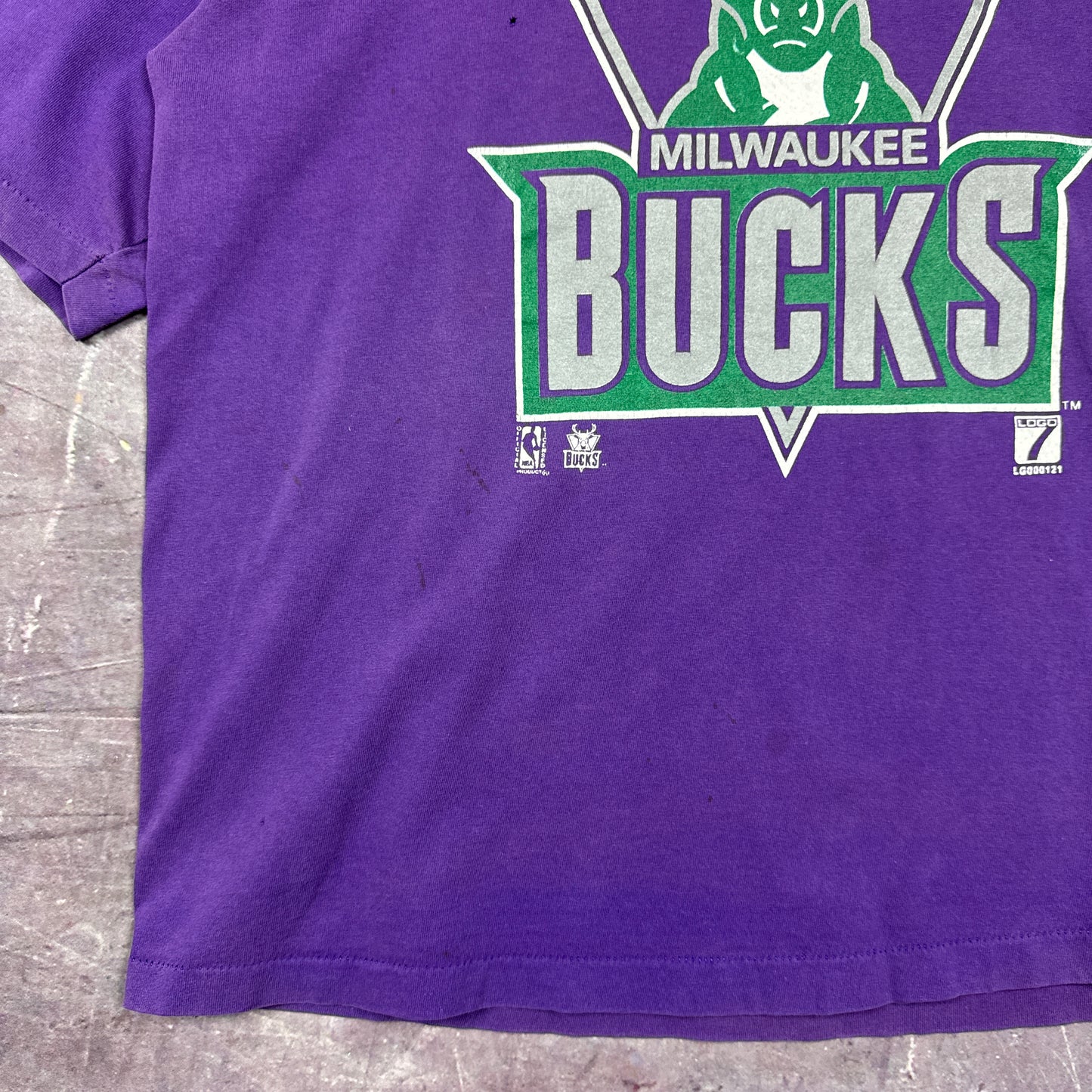 90s Purple Milwaukee Bucks Shirt