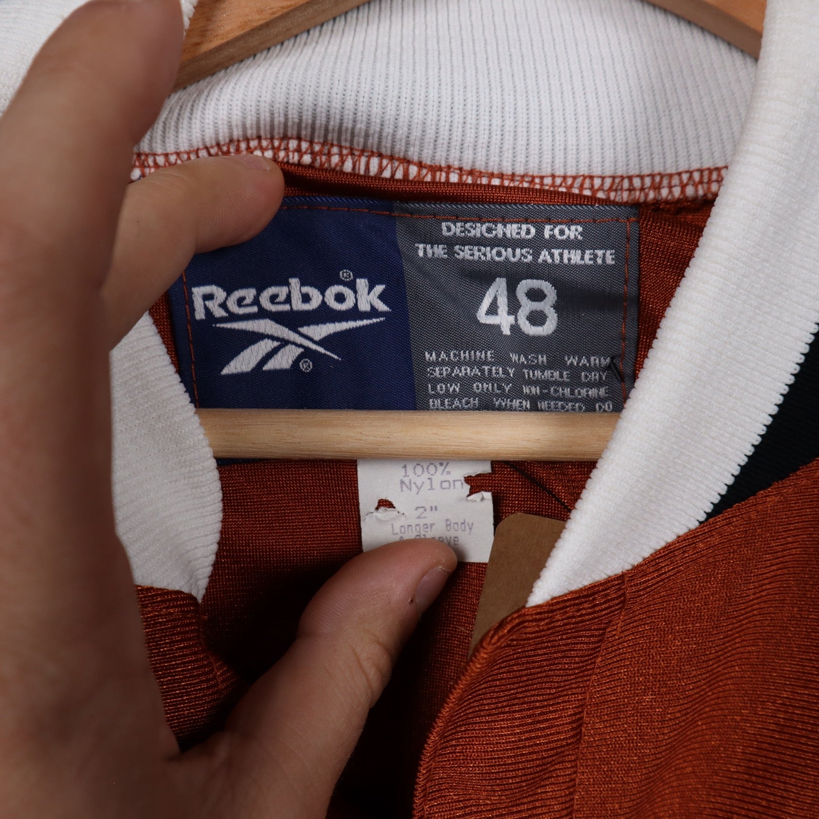 90s Burnt Orange Texas Longhorns Reebok Jacket 5948