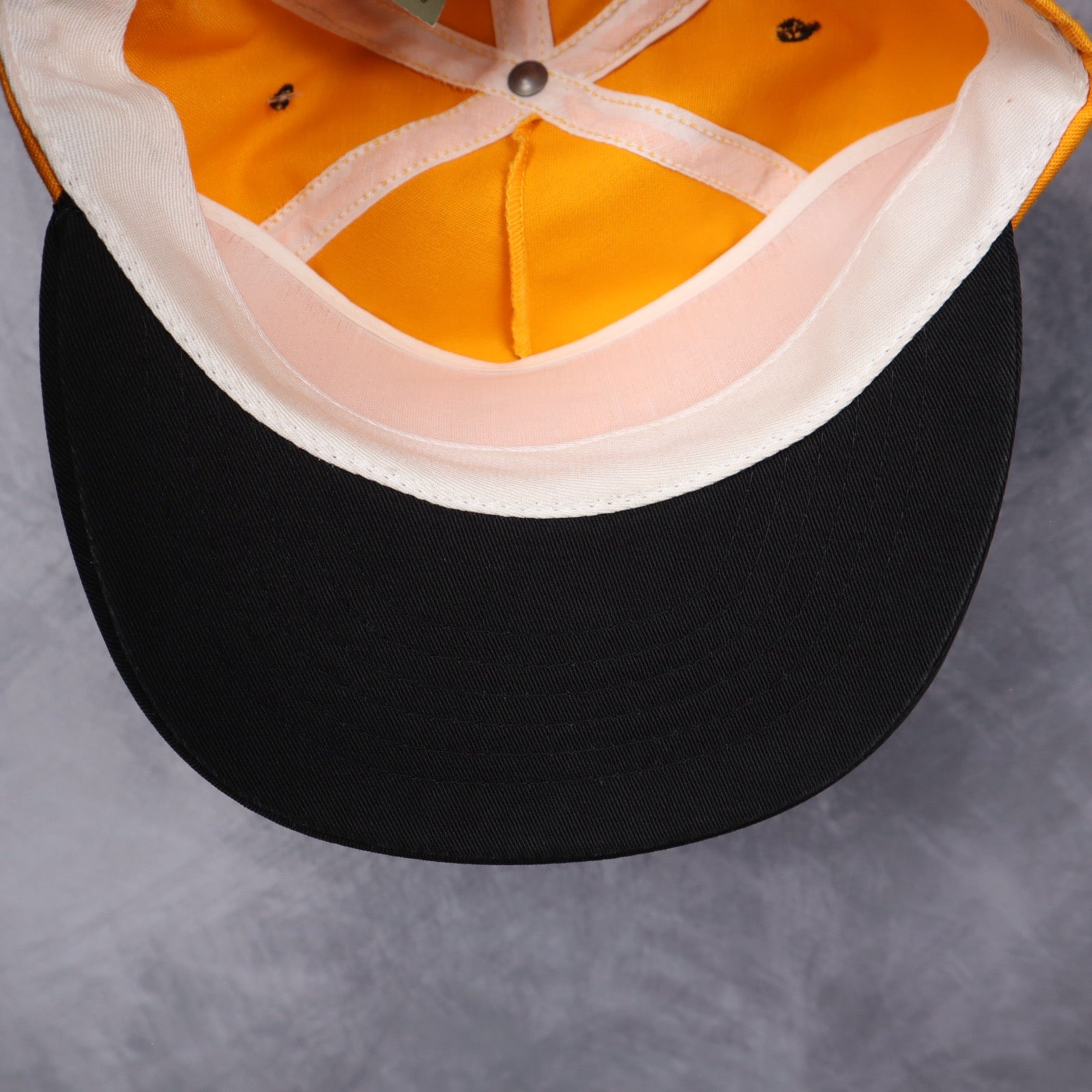 90s Yellow Purdue University Snapback Hat 5559