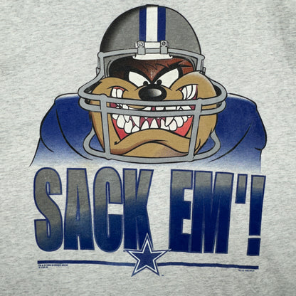 1996 Grey Dallas Cowboys Taz Shirt 4203