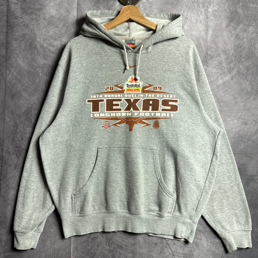 2009 Grey Fiesta Bowl Texas Longhorns Nike Hoodie 4441