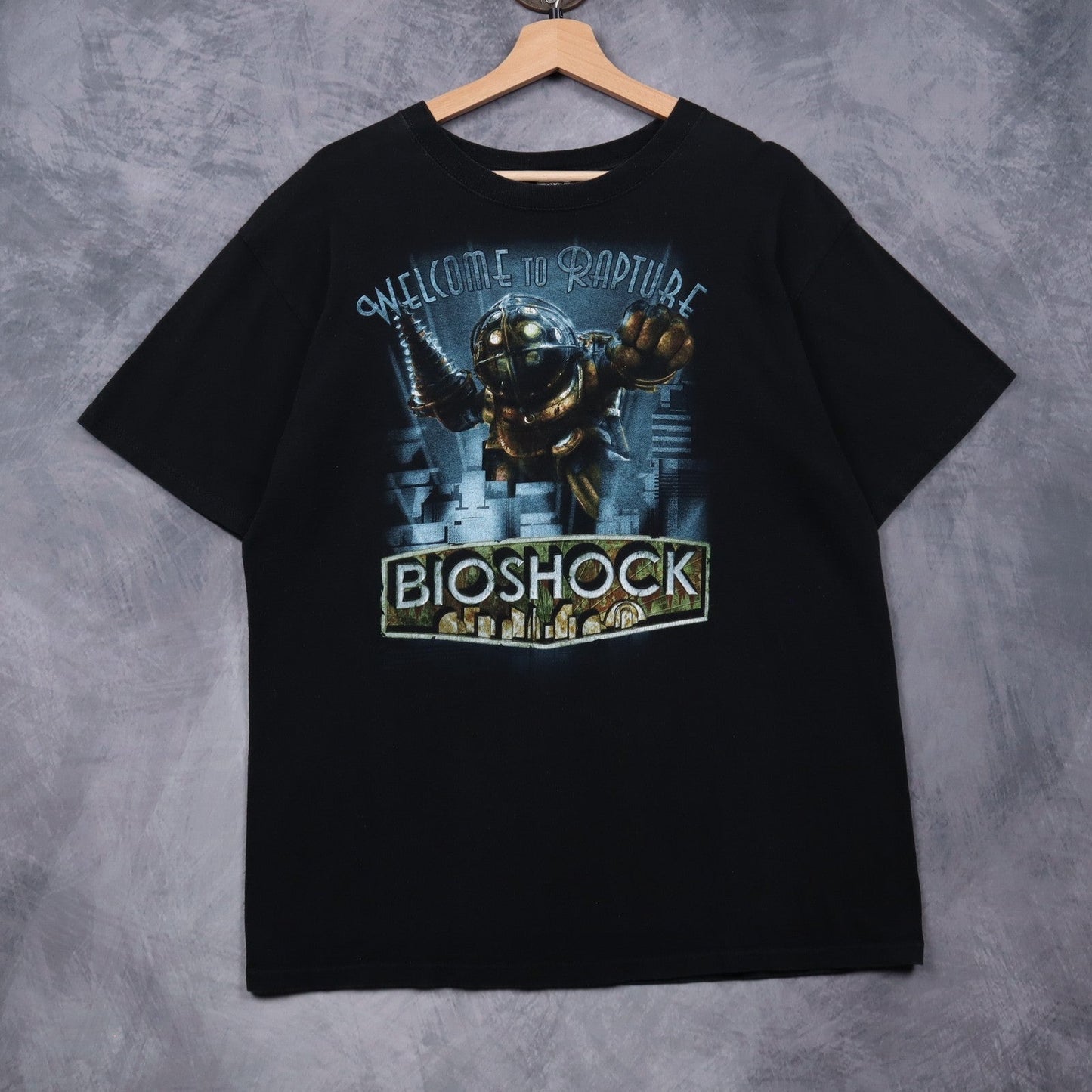 00s Black Bioshock Welcome To Rapture Promo Shirt 4986