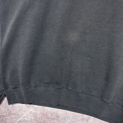 90s Faded Black New York Knicks National Basketball Association Embroidered Crewneck Sweatshirt XL 3000