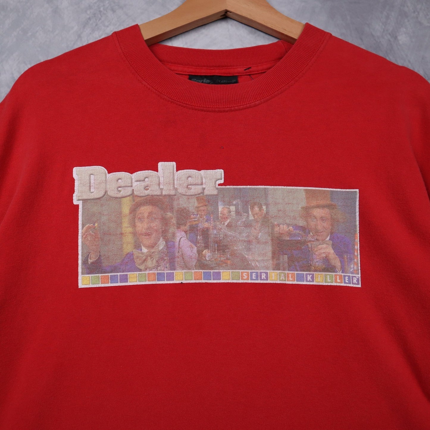 90s Red Serial Killer Willy Wonka Dealer Shirt 4652