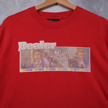 90s Red Serial Killer Willy Wonka Dealer Shirt 4652
