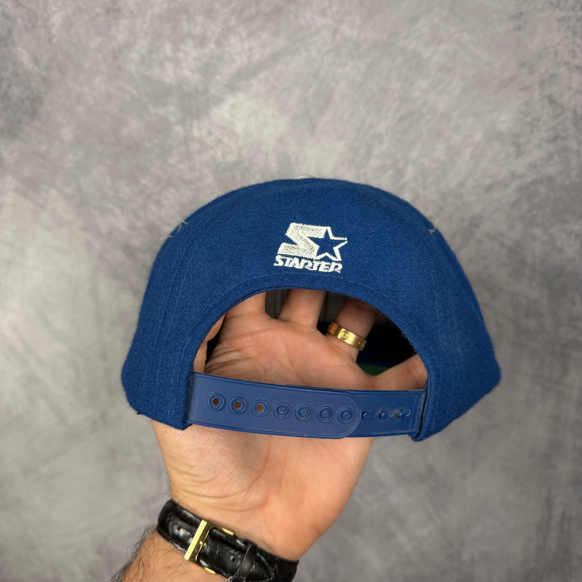 90s Blue Dallas Cowboys Starter Snapback Hat 6829