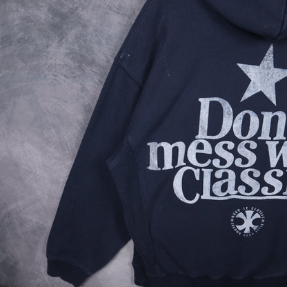 90s Navy Blue Texas Longhorns Hoodie 5671