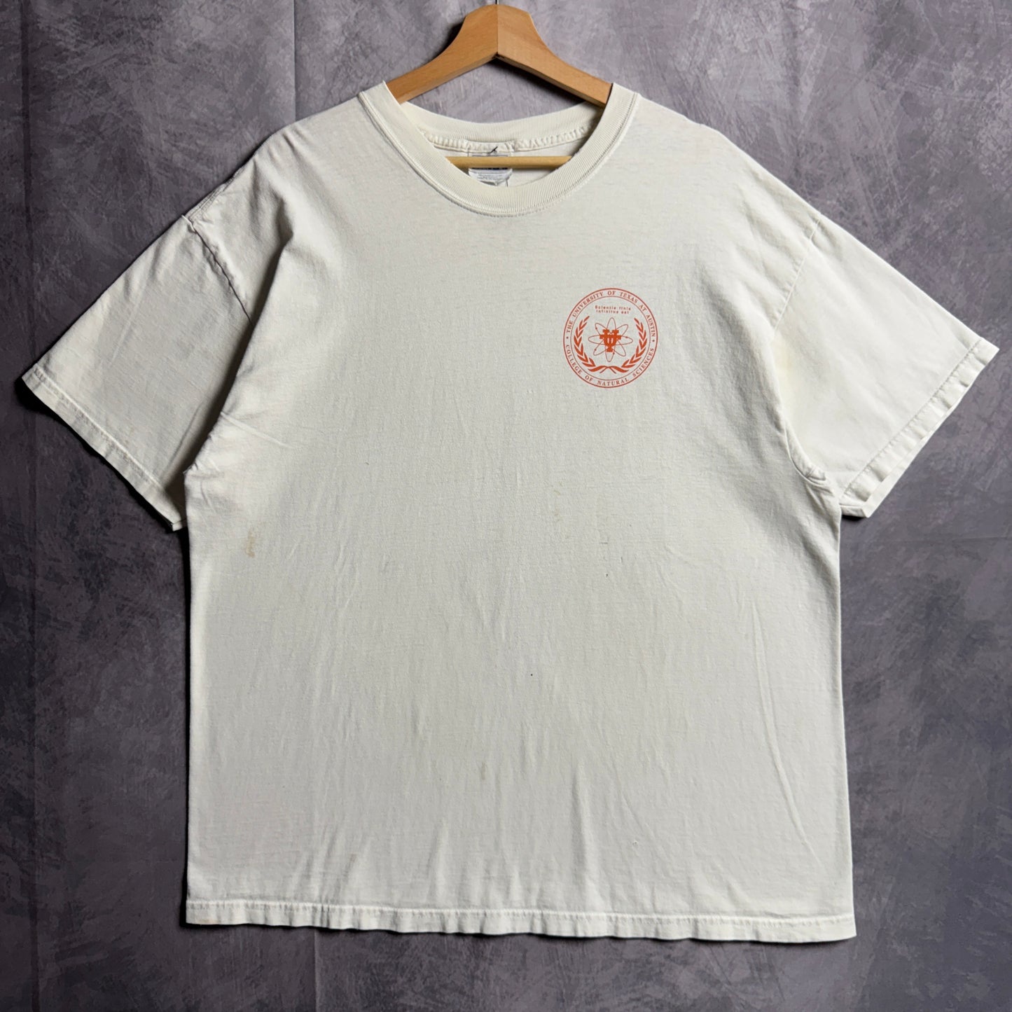 00s White Texas Longhorns College Of Natural Sciences Shirt 4524