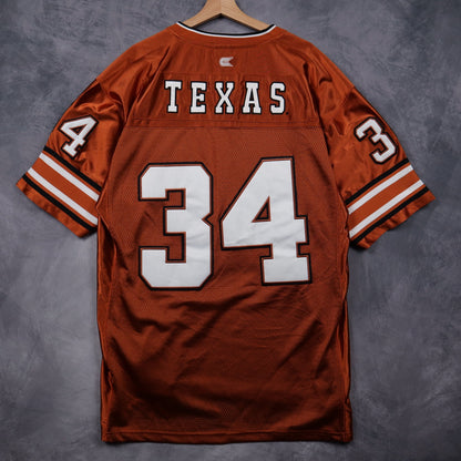 00s Burnt Orange Texas Longhorns #34 Colosseum Jersey 5883