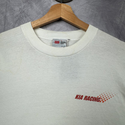 2001 White Kia Racing Paris-Dakar Rally Shirt 3937