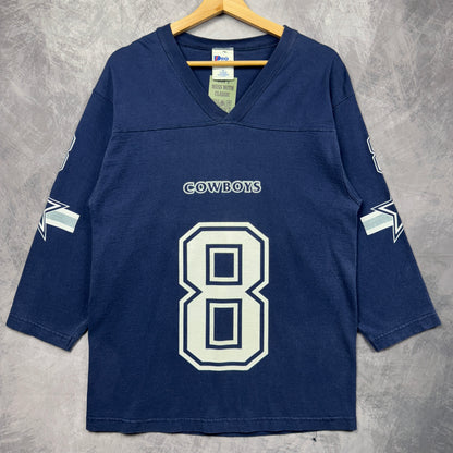 1997 Blue Dallas Cowboys Troy Aikman Jersey Shirt 4147