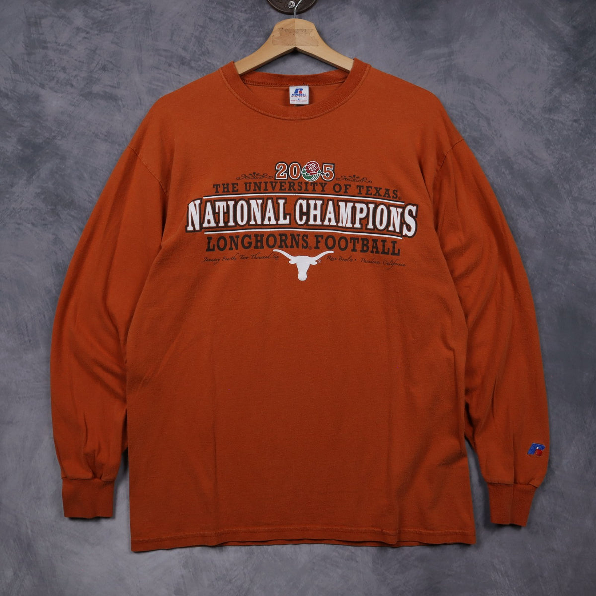 2006 Burnt Orange Texas Longhorns National Champions Long Sleeve Shirt 5863