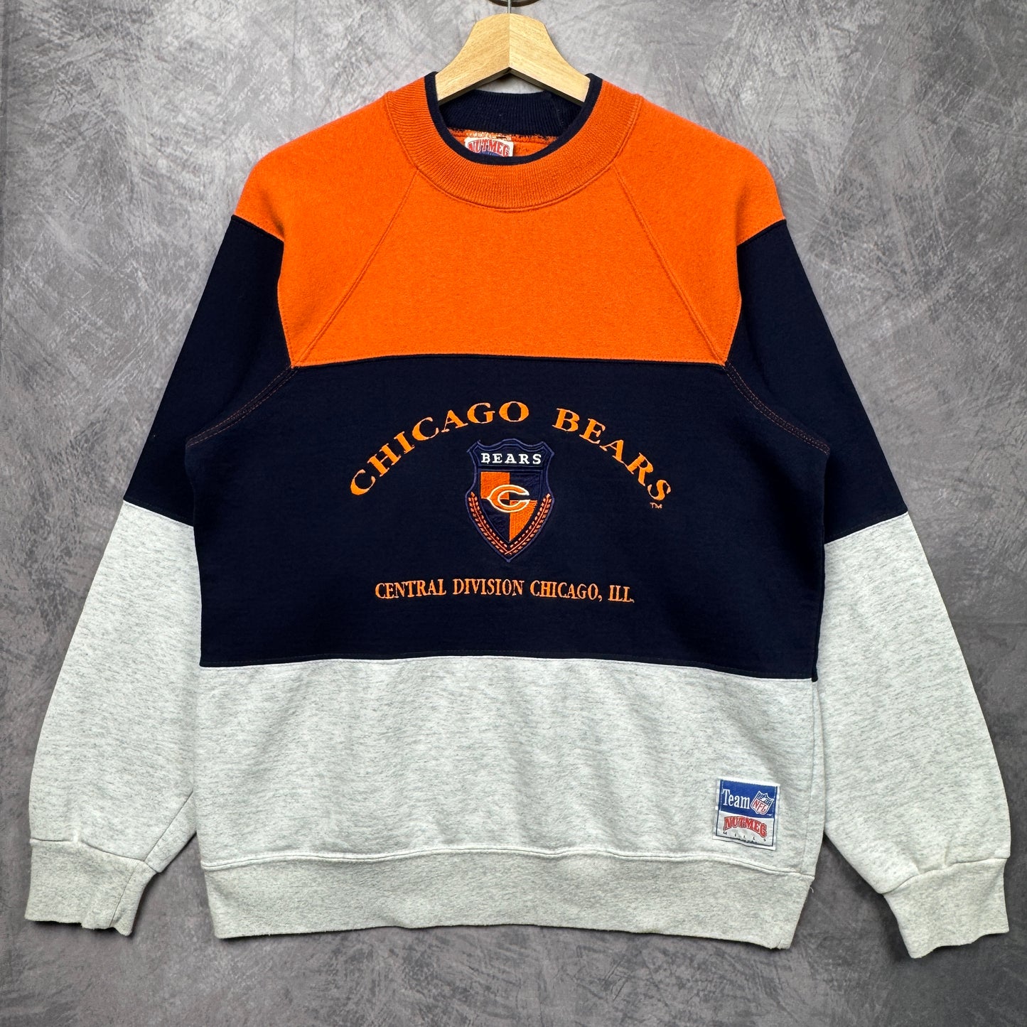 90s Multi Color Chicago Bears Crewneck Sweatshirt 4281