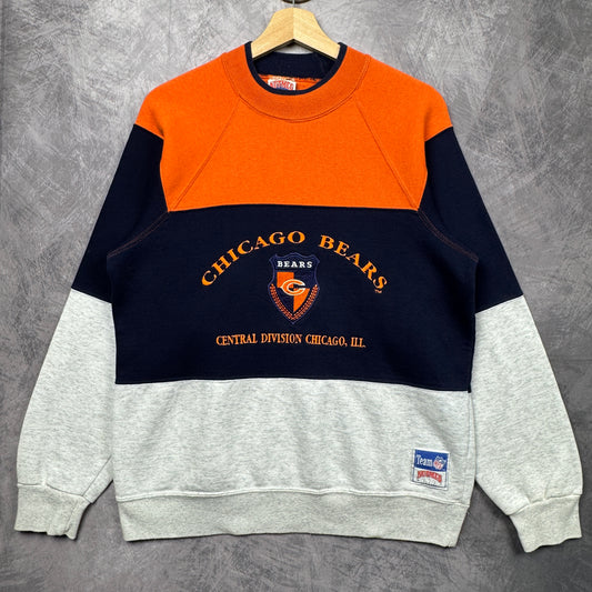 90s Multi Color Chicago Bears Crewneck Sweatshirt 4281