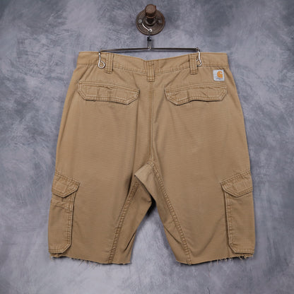 Y2K Tan Carhartt Force Relaxed Fit Ripstop Cargo Shorts 5180