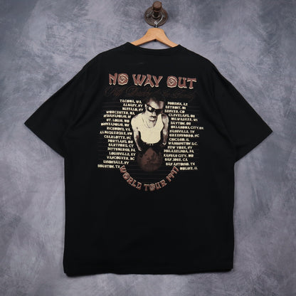 1997 Black Puff Daddy & The Family No Way Out World Tour Shirt 4968