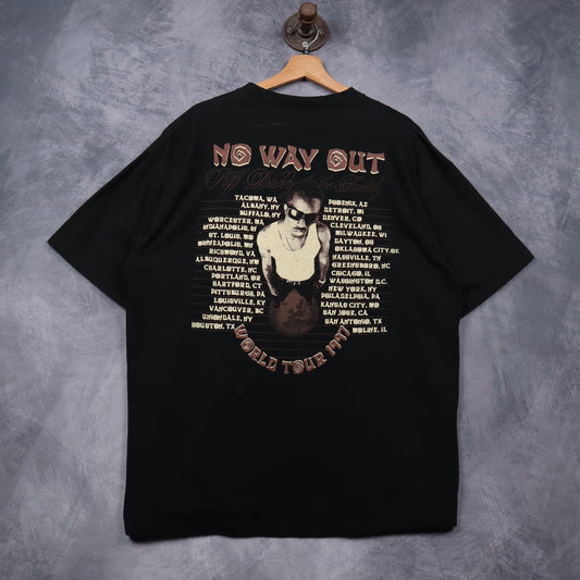 1997 Black Puff Daddy & The Family No Way Out World Tour Shirt 4968