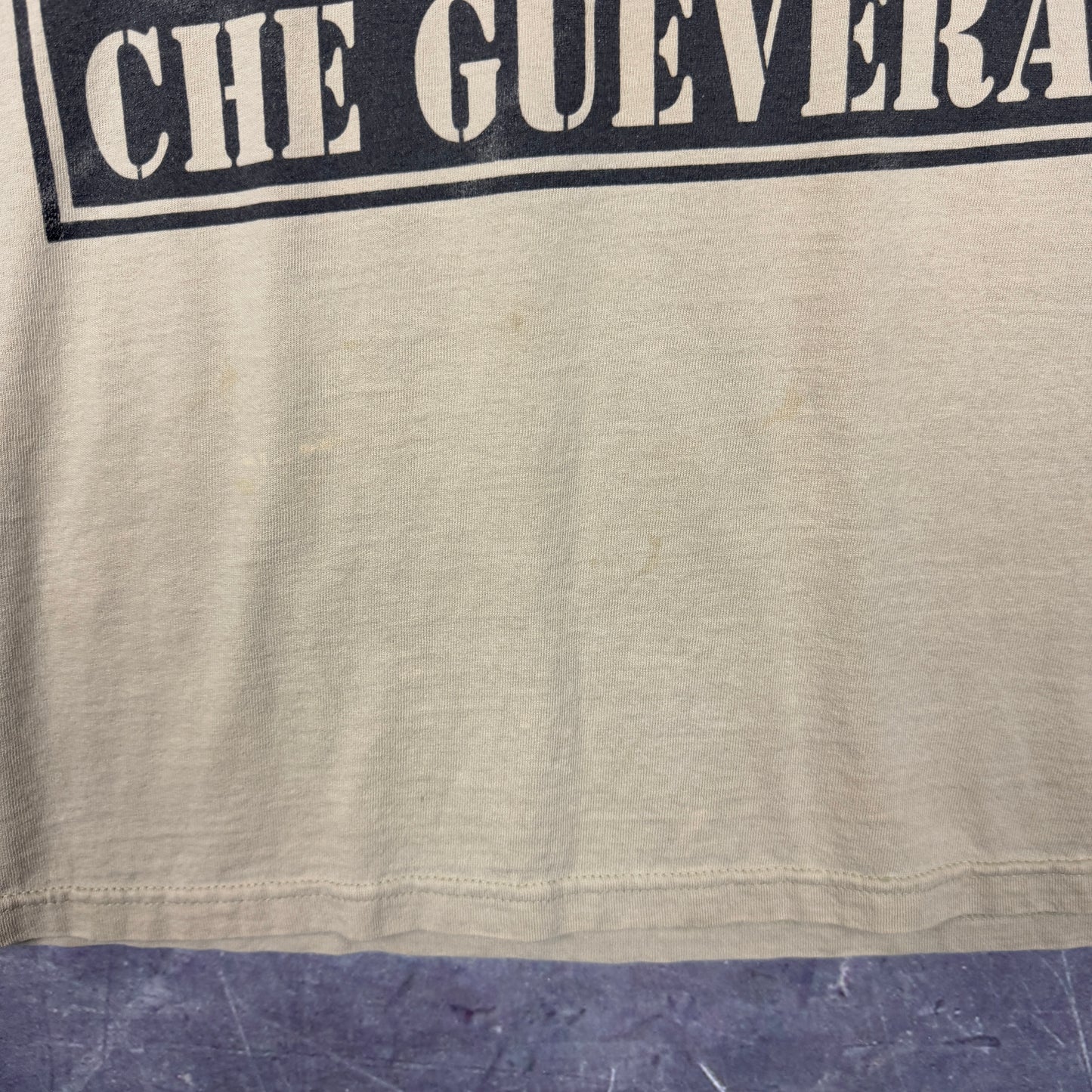 Early 00s Tan Brown Che Guevera Graphic Shirt XL 0955