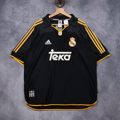 1999 Black Real Madrid Adidas Teka Away Jersey 5147