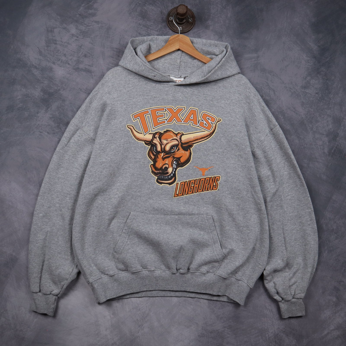 90s Grey Texas Longhorns Hoodie 5640