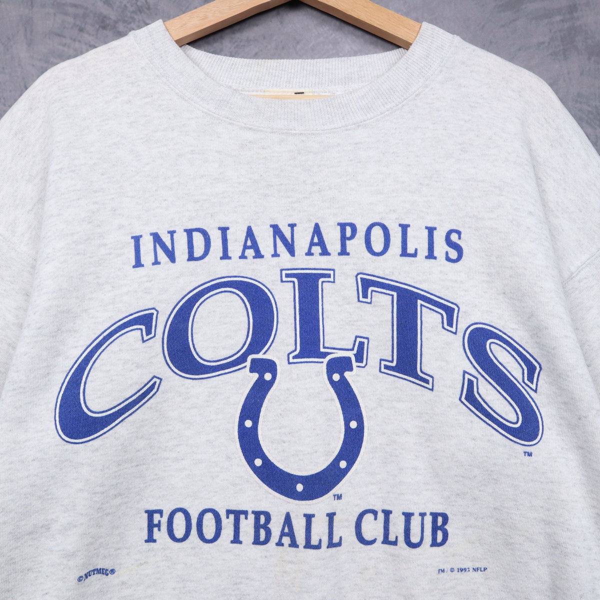 1993 Grey Indianapolis Colts Football Club Crewneck Sweatshirt 6438