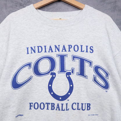 1993 Grey Indianapolis Colts Football Club Crewneck Sweatshirt 6438