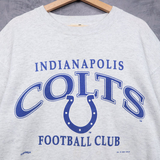 1993 Grey Indianapolis Colts Football Club Crewneck Sweatshirt 6438