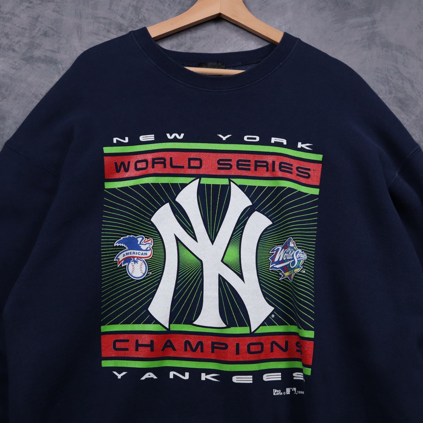 1998 Navy New York Yankees World Series Champions Crewneck 5139