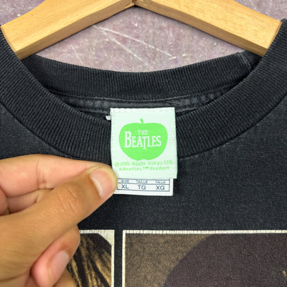 Early 00s Black The Beatles Let It Be Graphic Shirt L 2905