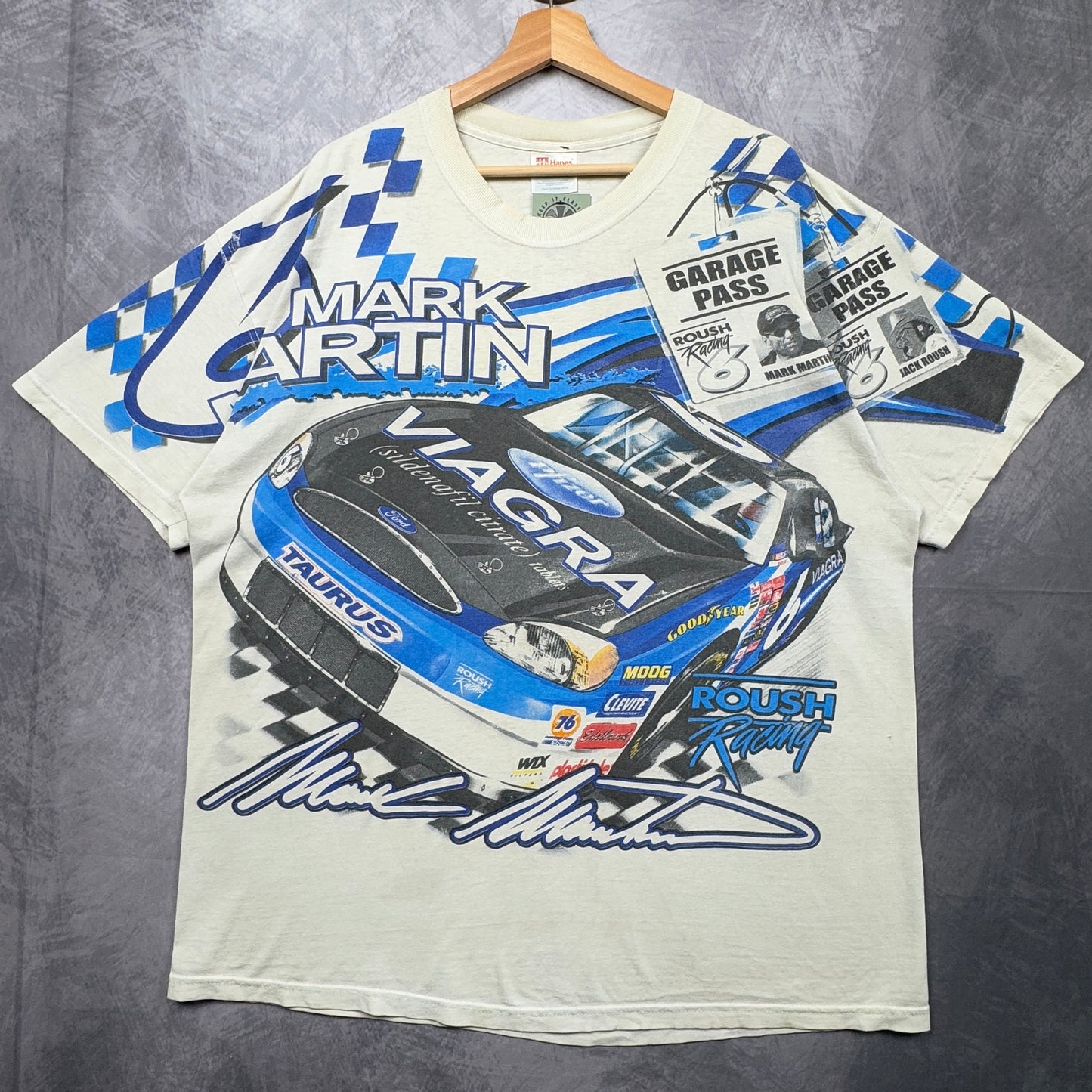 00s White Viagra Nascar Shirt 4074
