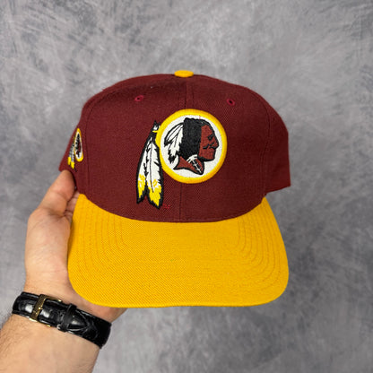 90s Red Washington Redskins Snapback Hat 6809