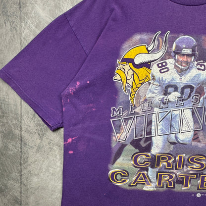 1997 Purple Minnesota Vikings Cris Carter Shirt 4241
