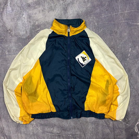 90s Logo 7 West Virginia Mountaineers Windbreaker A04