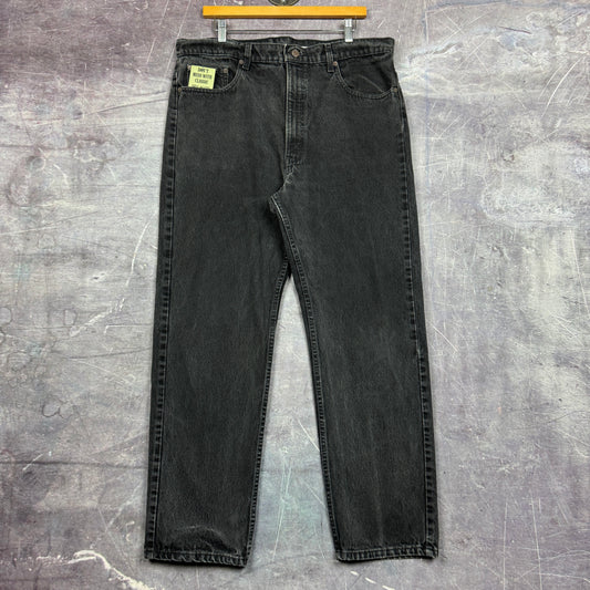 90s Black Levi's 505 Denim Jeans 37x29.5 0722