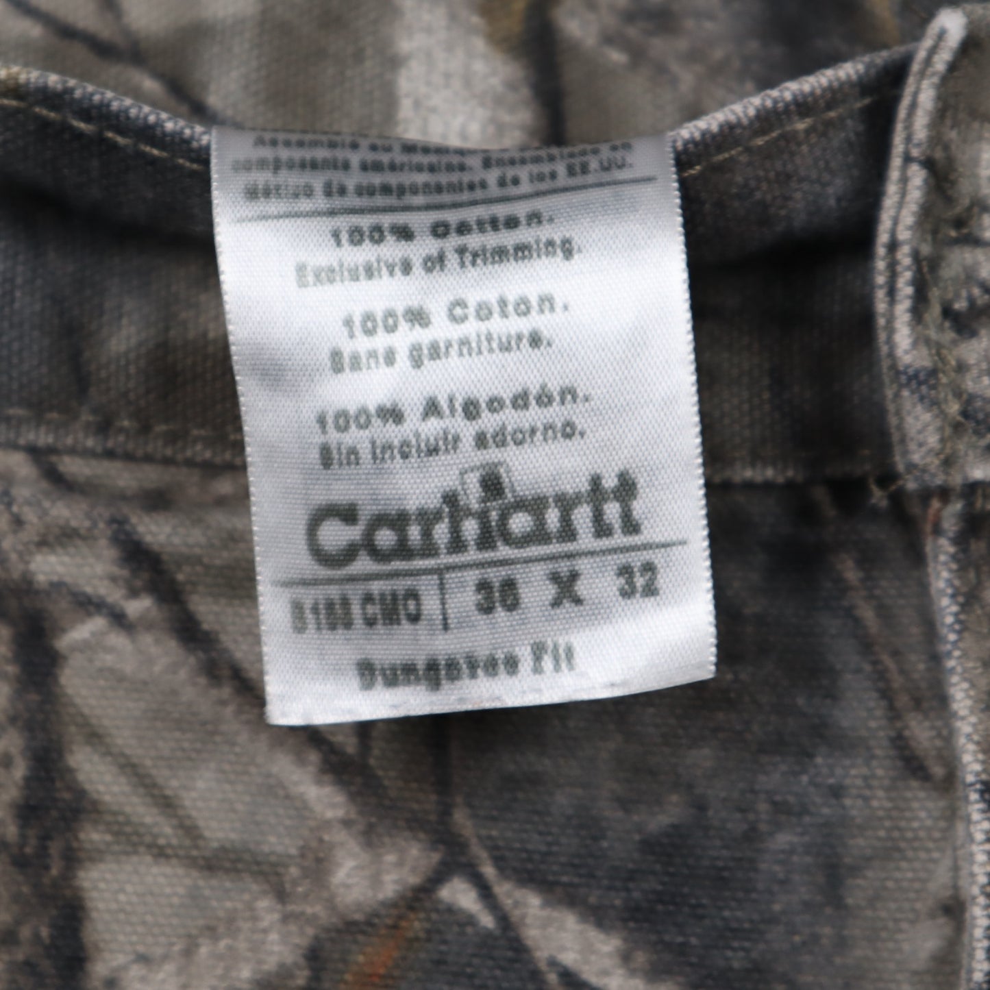 Y2K Carhartt Realtree Camo Dungaree Fit Carpenter Pants 5042