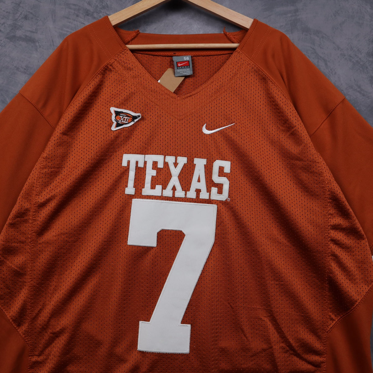 00s Burnt Orange Texas Longhorns Nike Football Jersey 5877
