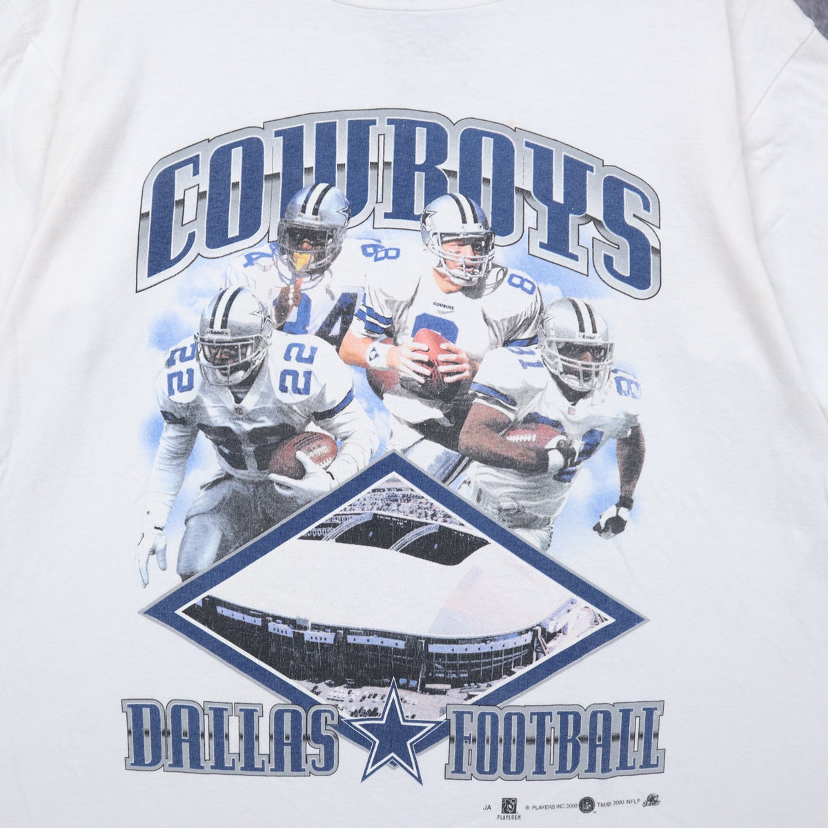 2000 White Dallas Cowboys Football Shirt 6684