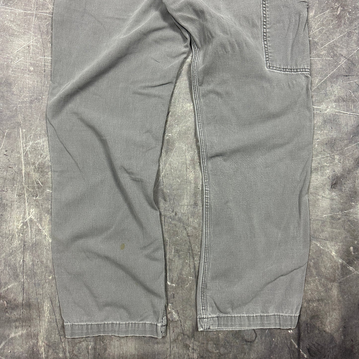 00s Gray Carhartt Lightweight Carpenter Work Pants 36x30 AG36