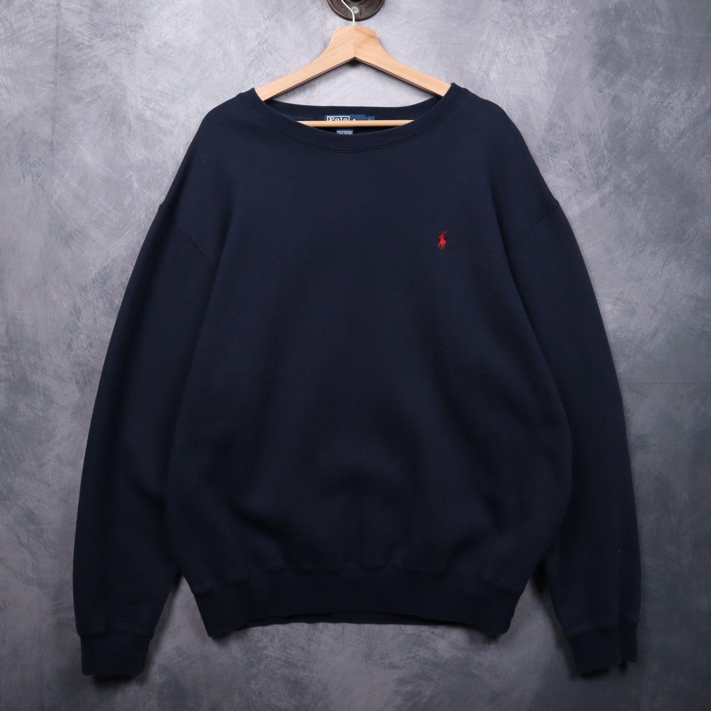 90s Navy BLue Polo Ralph Lauren Essential Crewneck Sweatshirt 4713