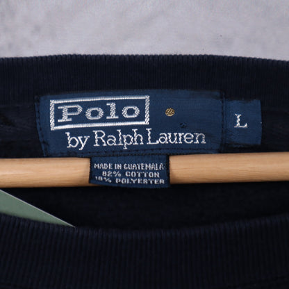 90s Navy BLue Polo Ralph Lauren Essential Crewneck Sweatshirt 4713